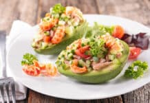 Avocats Farcis au Cocktail de Crevettes