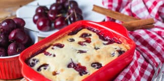 Clafoutis de cerises au fromage blanc 0%