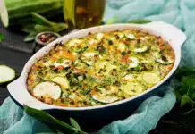Flan de courgette et jambon