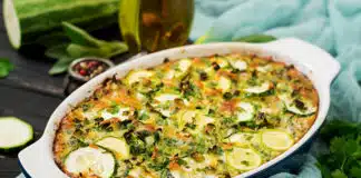 Flan de courgette et jambon