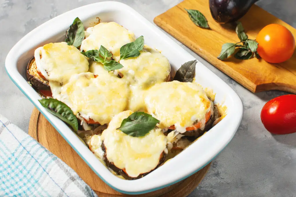 Gratin léger d'aubergines à la mozzarella