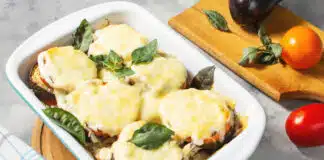 Gratin léger d'aubergines à la mozzarella