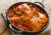 Poulet à la crème de tomate cuit au four