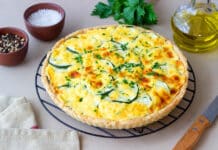 Quiche de courgette parfaite pour le régime