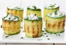 Rouleaux de courgette farcis