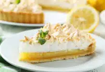 Tarte au citron meringuée allégée en sucre