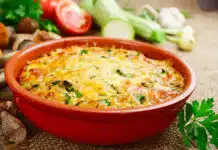 gratin de pâtes aux légumes