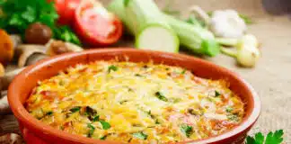 gratin de pâtes aux légumes