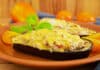 Aubergines farcies au poulet
