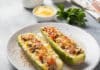 Courgettes farcies au poulet