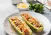Courgettes farcies au poulet