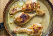 Cuisses de Poulet à la Crème de Moutarde