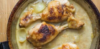 Cuisses de Poulet à la Crème de Moutarde