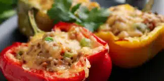 Poivrons farcis à la viande hachée
