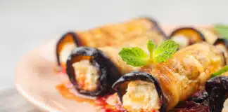 Rouleaux d'aubergines à la ricotta