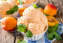 crème glacée abricot