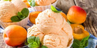 crème glacée abricot