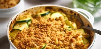 Crumble de Courgette et Poulet