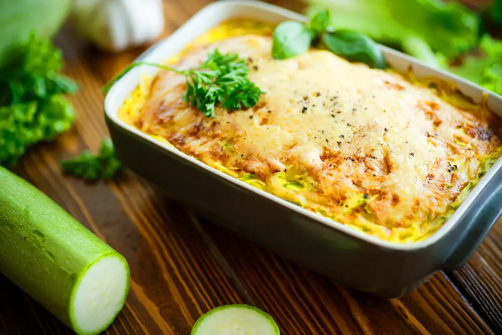 Gratin de courgette et fromage