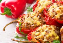 Poivrons farcis à la viande hachée