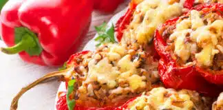 Poivrons farcis à la viande hachée