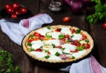 Tarte de courgettes et tomates