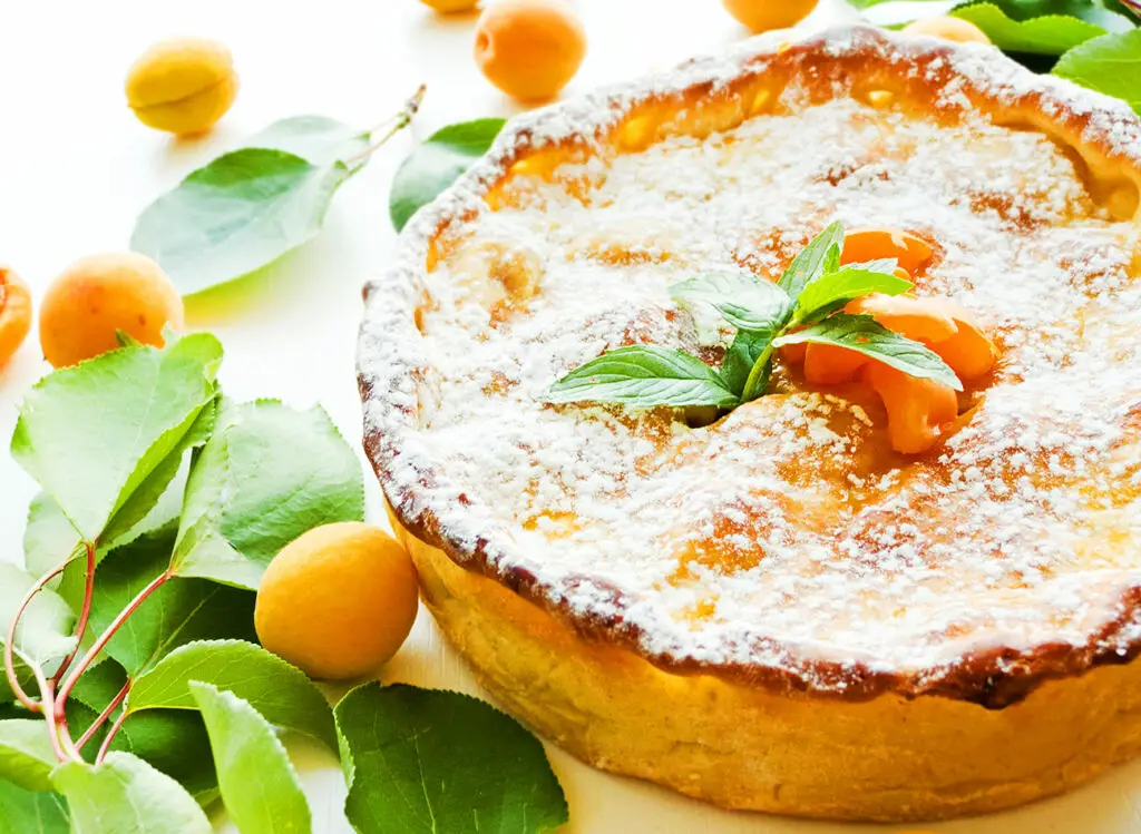 tarte à l'abricot et au fromage