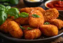 Croquettes de pomme de terre et poulet