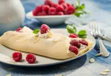 crêpes avec garniture crémeuse
