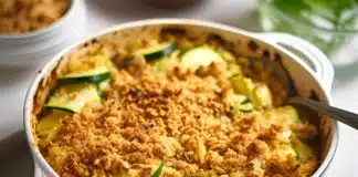 crumble courgettes