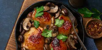 Cuisses de poulet aux champignons