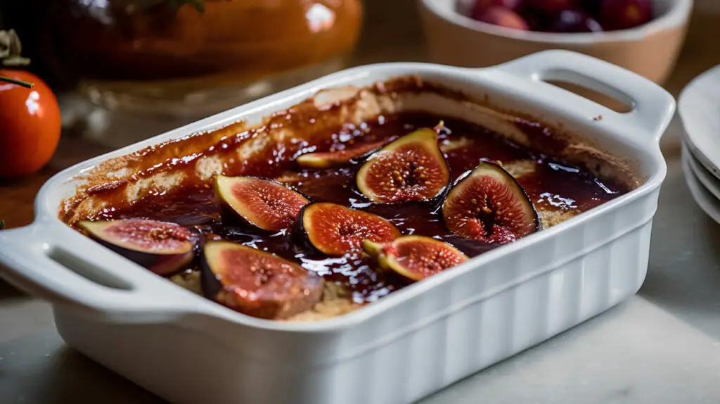 Flan de Fromage Cottage et Figues