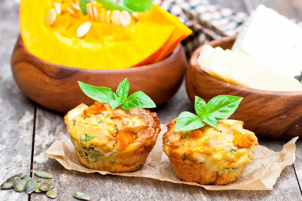 Muffins au Potiron et Fromage