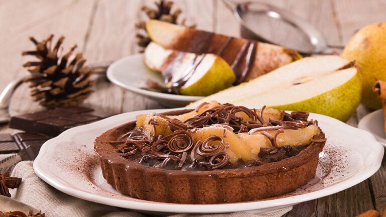 Tarte aux Poires et Chocolat