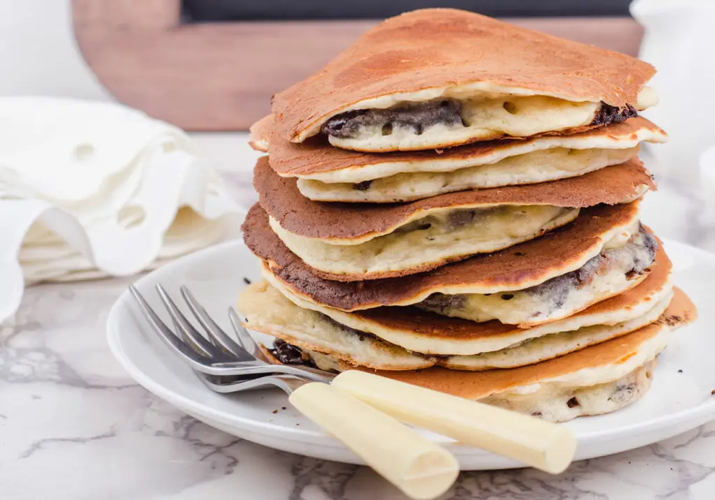 Pancakes Fourrés au Chocolat