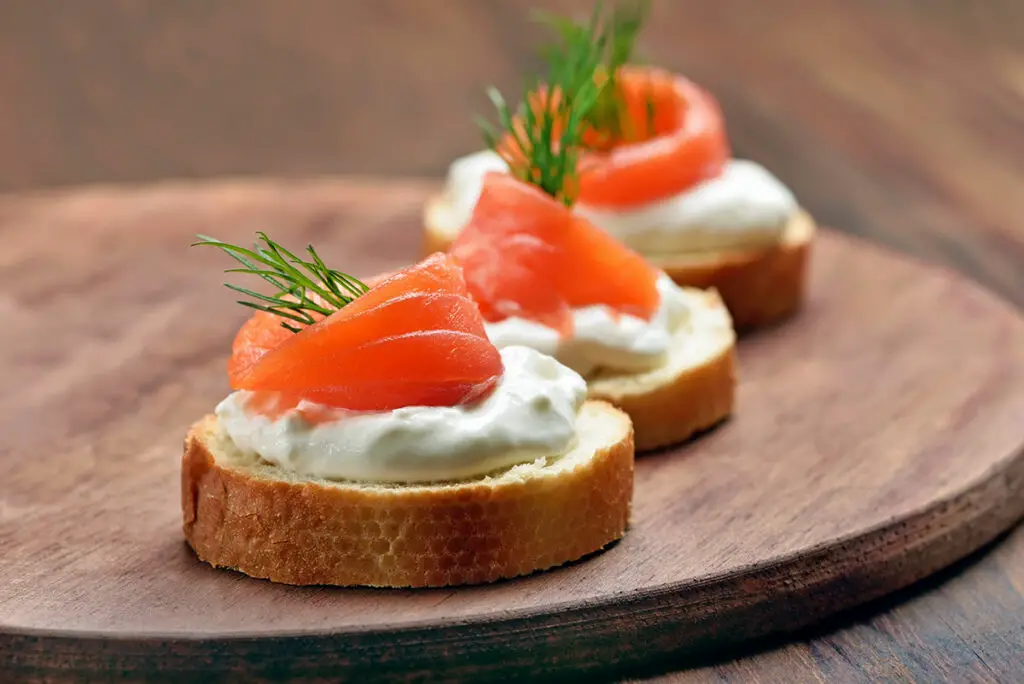 Canapés au Saumon Fumé