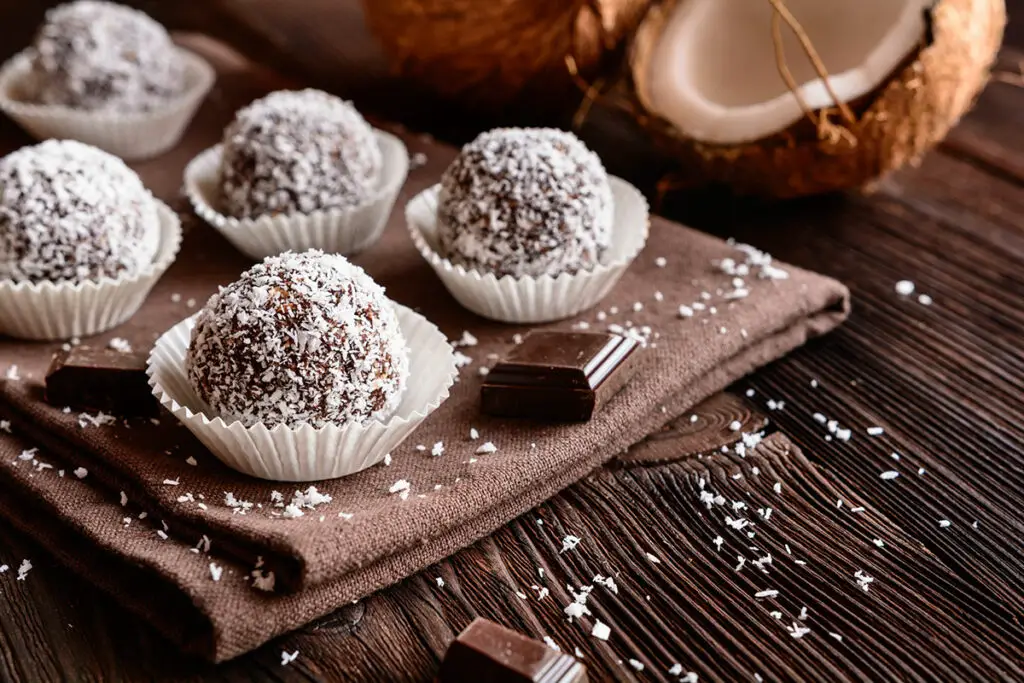 Truffes au Chocolat et Noix de Coco