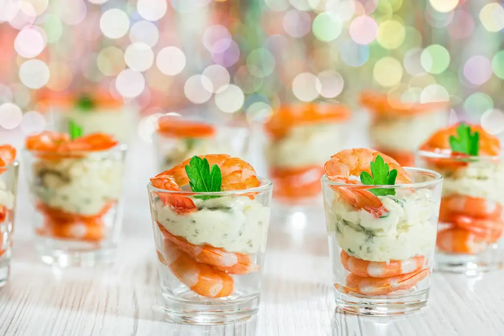 Verrines de Crevettes à la Crème d'Avocat