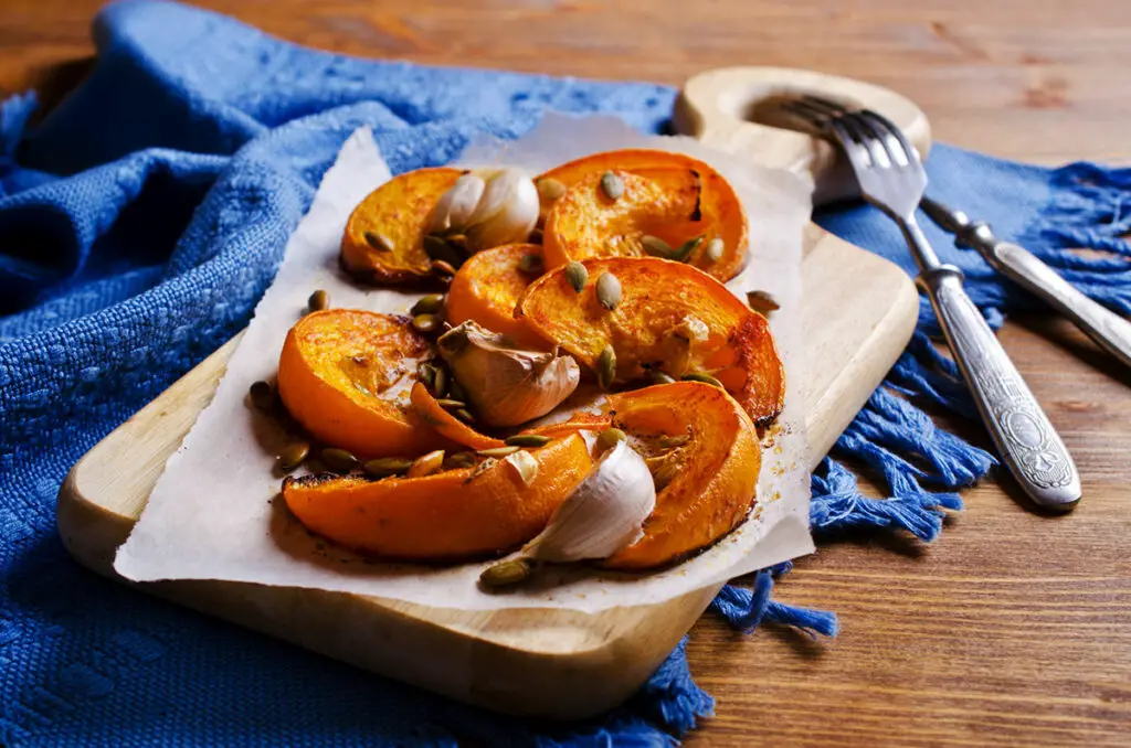 Courge Rôtie à l'Ail et Huile d'Olive