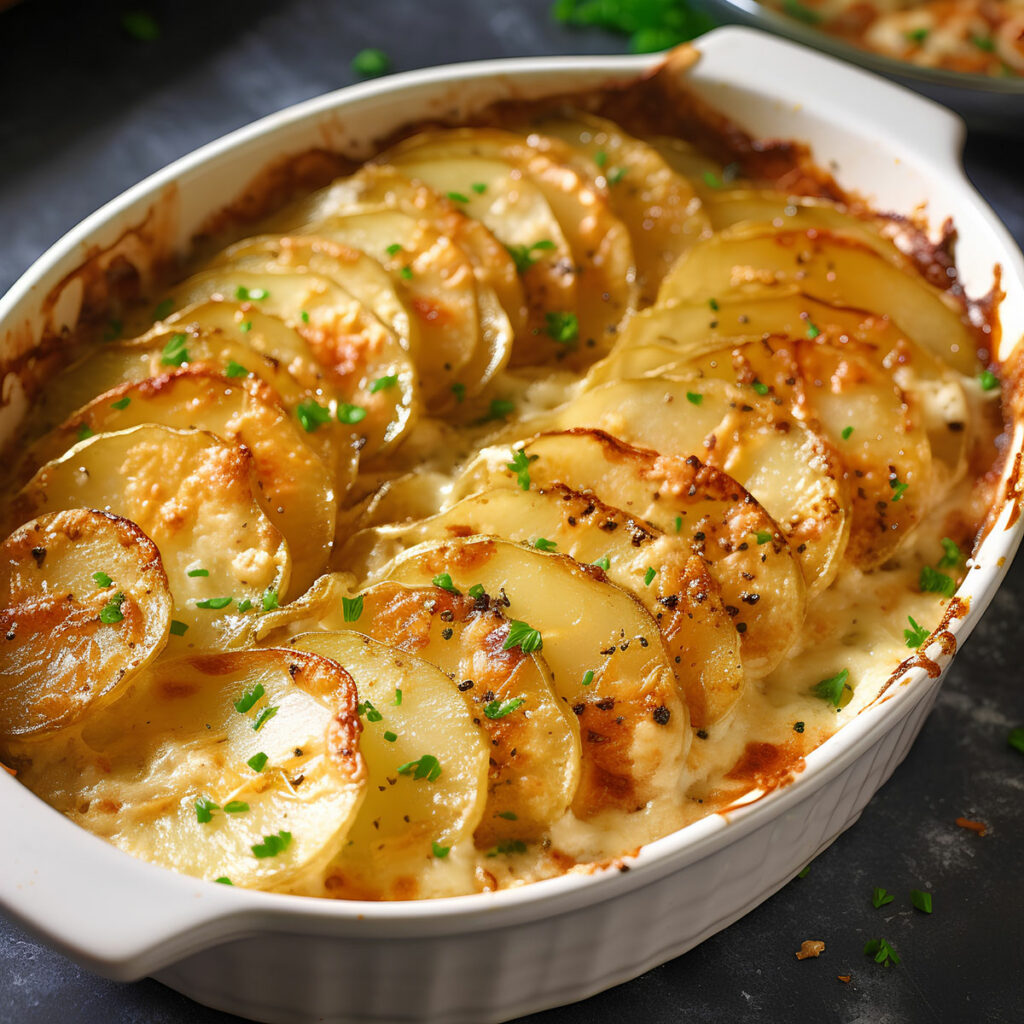 Gratin de Brocoli et Pommes de Terre au Fromage