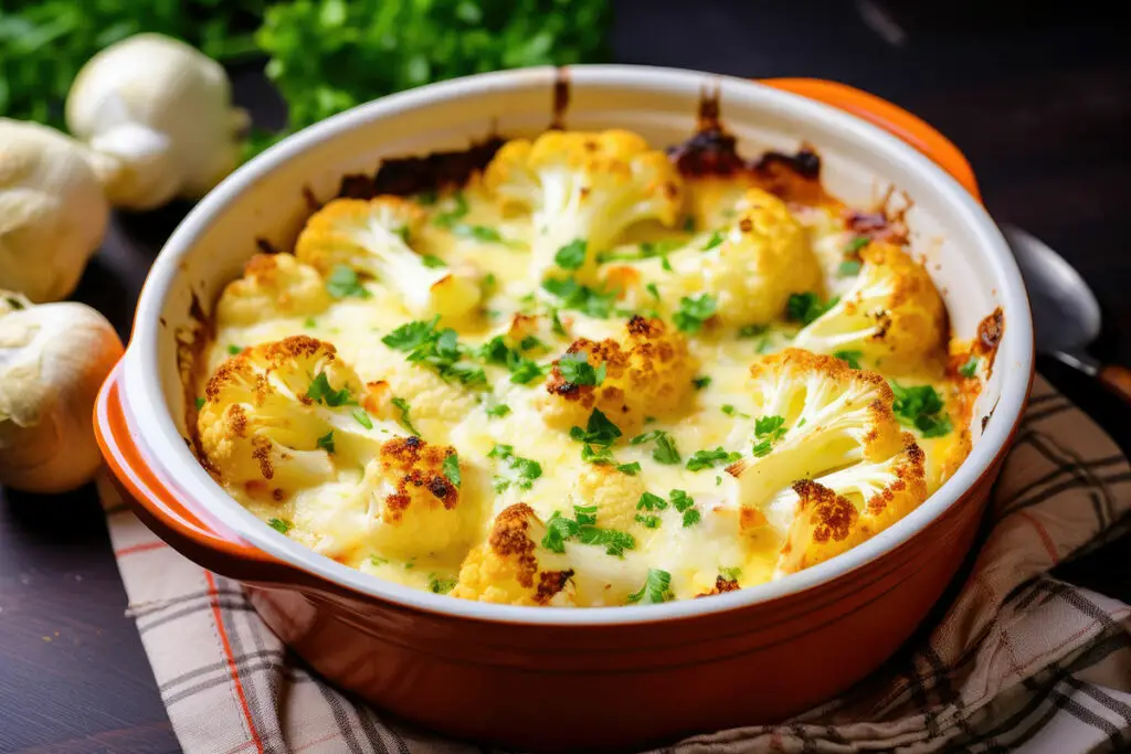 Gratin de Chou-fleur au Chèvre