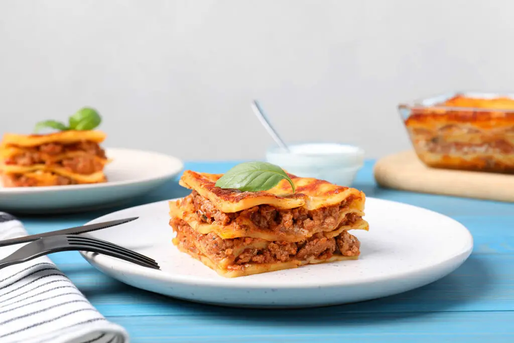 lasagnes sans béchamel