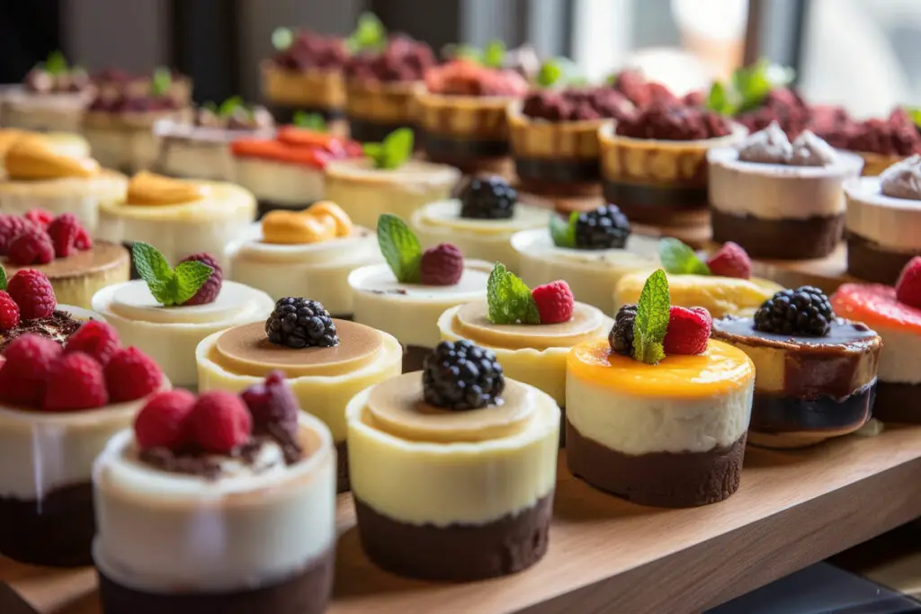 mini cheesecakes