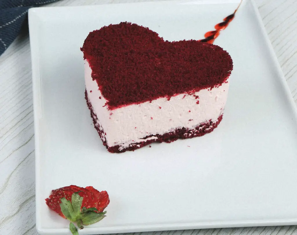 Cheesecake Fraises Forme Cœur