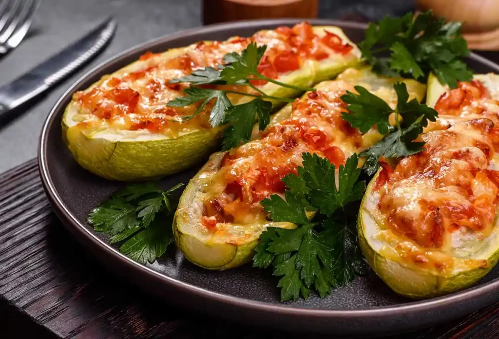 courgettes farcies au poulet haché