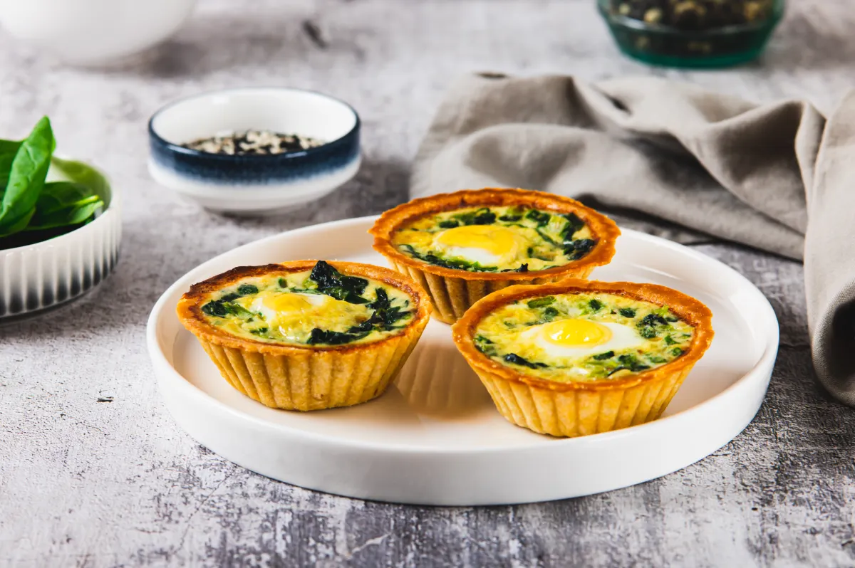 Mini-quiches épinards et feta