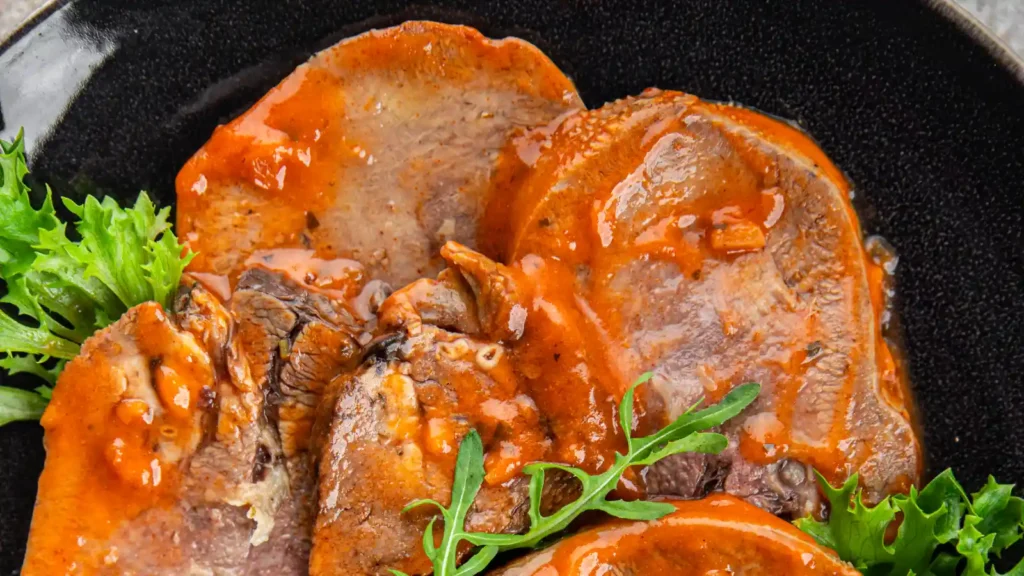 Langue de bœuf sauce madère